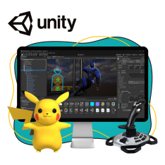 Мир игр на Unity 2D на популярном движке + AI-помощники - КИБЕРшкола программирования для детей, компьютерные курсы для школьников, начинающих и подростков - KIBERone г. Сыктывкар